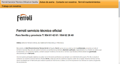 Desktop Screenshot of ferroliserviciotecnico.es