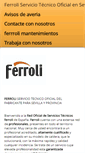 Mobile Screenshot of ferroliserviciotecnico.es