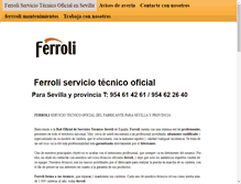 Tablet Screenshot of ferroliserviciotecnico.es